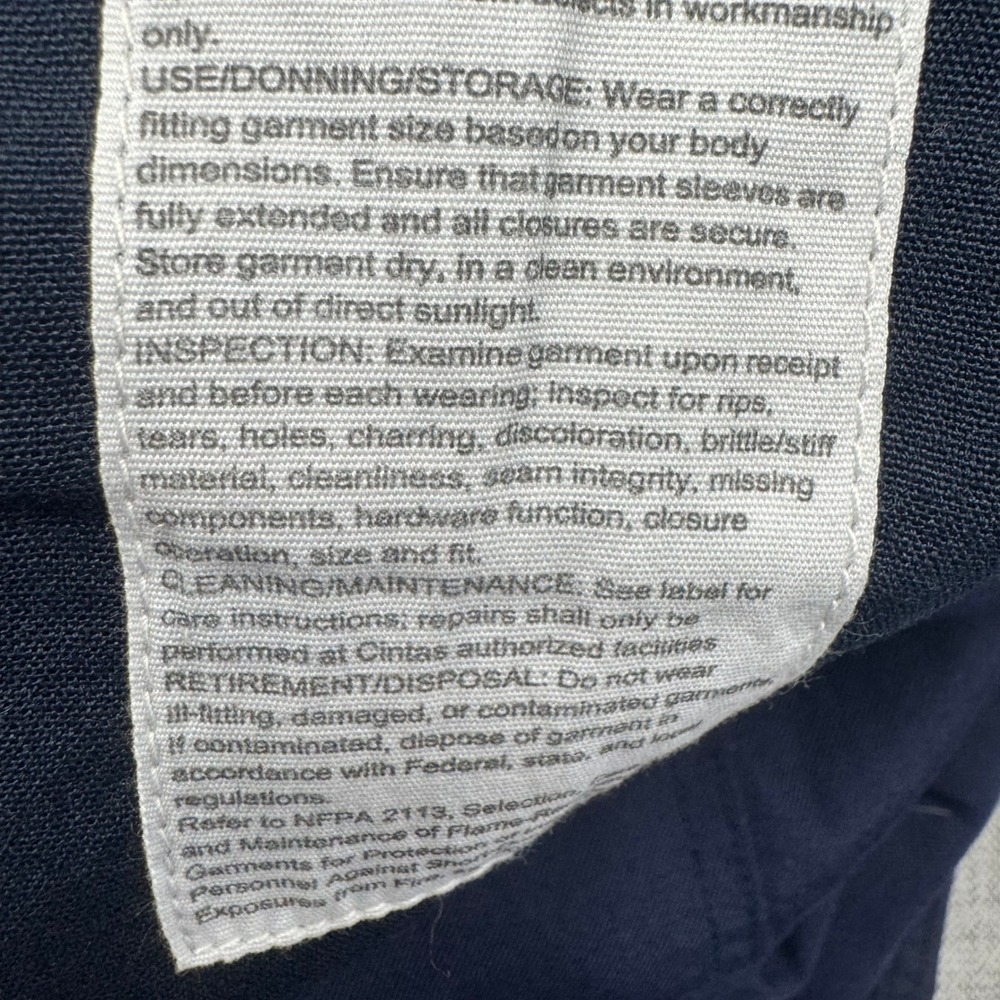 Carhartt FR Flame Resistant Navy Work Pants 36x32 NFPA 2112 CAT 2 GlenGuard 6.4 - Picture 13 of 16
